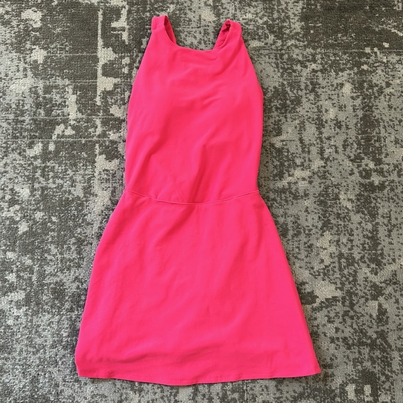 Alo Backspin Dress in Pink Summer Crush - Picture 5 of 13